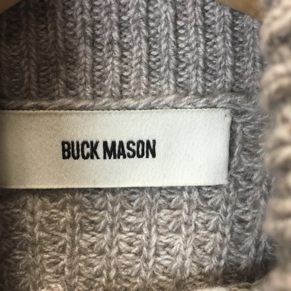 Buck Mason Men's Herdsman Turtleneck Sweater Merino Wool Waffle Knit Size XS - Picture 5 of 8